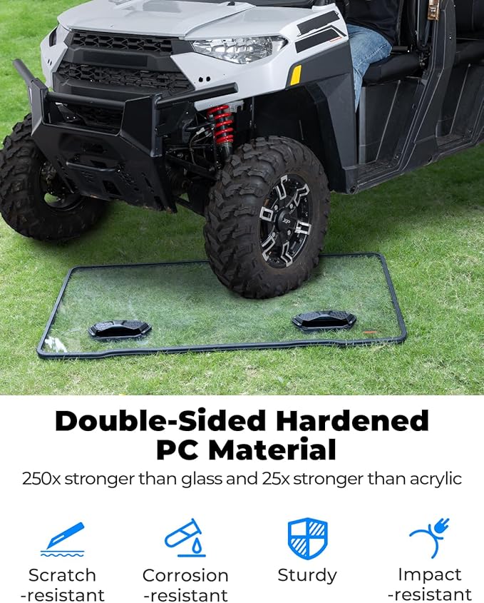 KEMIMOTO 3-IN-1 Vented Windshield Compatible with Ranger 1000, Sliding Scratch Resistant Front Windshield Compatible with Polaris Ranger XP 900/Crew, Ranger XP 1000/Crew, Ranger 1000/Crew 2014-2026