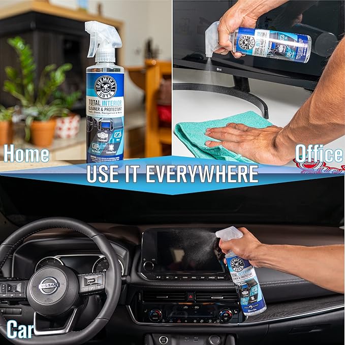 Chemical Guys SPI2201602 Total Interior Cleaner and Protectant, Safe for Cars, Trucks, SUVs, Jeeps, Motorcycles, RVs & More, 16 fl oz, (2 Pack)