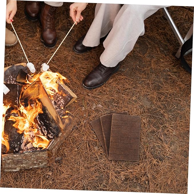 72pcs Fire Starter Cubes for Camping BBQ Recyclable Wood Fiber Wax Firewood Starter Blocks for Charcoal Fireplace Outdoor Indoor Use for Grills Stoves