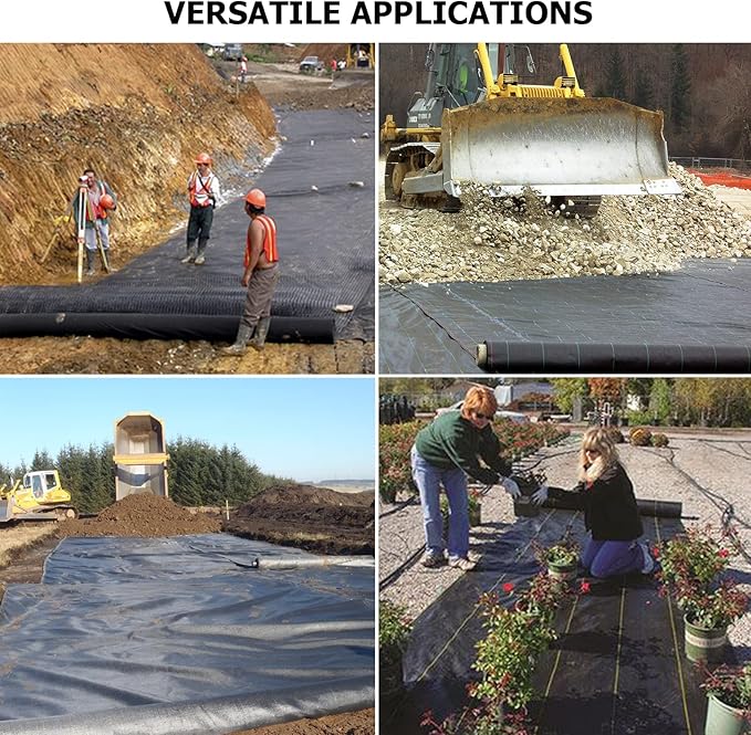 Commercial Driveway Fabric, 13x65 ft Heavy Duty 3.5OZ Landscape Fabric for Erosion Control, Weed Barrier