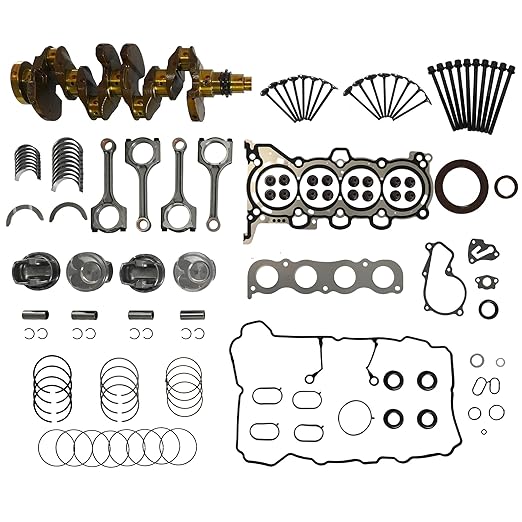 G4NC 2.0 Engine Rebuild Overhaul Kit w/Crankshaft Con-Rod Piston Bearing Gasket Set Fit for Kia Sportage Forte Carens Soul Hyundai Tucson Elantra Sonata 2.0L 2011-2022 23110-2E501 23510-2E001