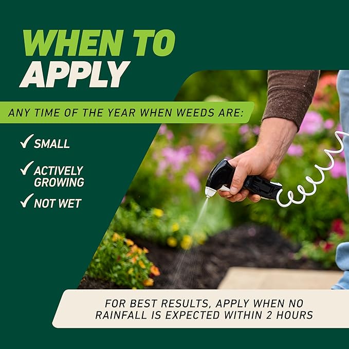 Ortho GroundClear Weed and Grass Killer with Comfort Wand, Kills Dandelions, Chickweed, Crabgrass, Moss and More in Patios and Landscapes, OMRI Listed, 1 gal.