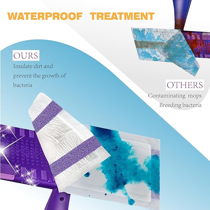 100 Pack Mopping Pad Refill for Wet Jet Mop, Disposable Multi Surface Wetjet Hardwood Floor Cleaner Spray Mop Pads Refills