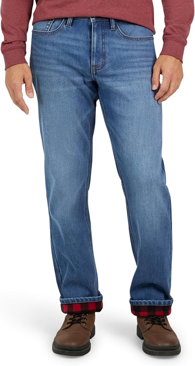 Weatherproof Vintage Fleece Lined Jeans Men - Regular Fit | Soft & Warm, Cold Weather Insulated Fleece Winter Pants for Men