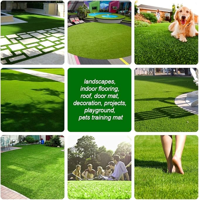 SunVilla Artificial Grass Green Joining Fixing Turf Tape Self Adhesive Lawn Carpet Seaming Tape -6 in x 33 FT (15 cm X 10 m)