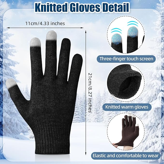150 Pcs Winter Emergency Warm Set Includes Thermal Blankets Touchscreen Gloves Thick Socks Bulk Homeless Care Kit for Cold Weather Outdoor Survival Supplies Outdoor Aid (10 Colors)