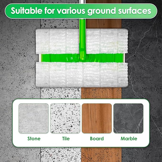 (200 Count) Disposable Dry Sweeping Cloths Pads Compatible with Swiffer Sweeper, Sweeper Dry Mop Refills, Dry Mop Pads for Floor Mopping and Cleaning, Electrostatic Cloths, 12.2 x 8.66 inch