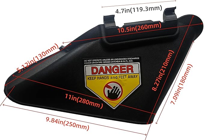 palart 731-07486 Lawn Mower Side Discharge Chute fits Most Hand-Pushed Lawn Mower Compatible with Craftsman Columbia Huskee Troy-Bilt Yard-Man MTD