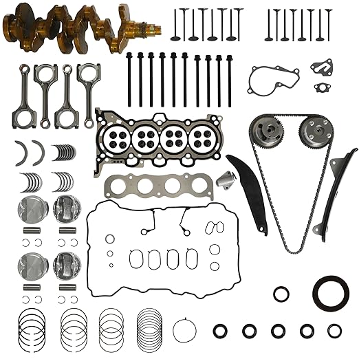 G4NH 2.0 Engine Rebuild Overhaul Kit w/Crankshaft Con Rods Pistons Head Gasket Set Timing Chain Kit VVT Gears Fit for Hyundai Elantra Kona Tucson Kia Forte Soul Seltos 2.0L 2017-2022,231102E501