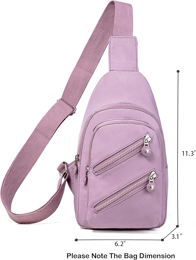 Crossbody Small Sling Backpack Sling Bag for Women, Chest Bag Daypack Fanny Packs Cross Body Bag for Hiking Traveling Outdoors