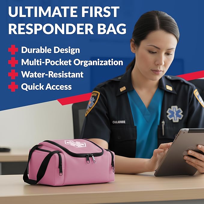 Dixie EMS Dixigear Empty First Responder II Bag 10.5" x 5" x 8" - Pink