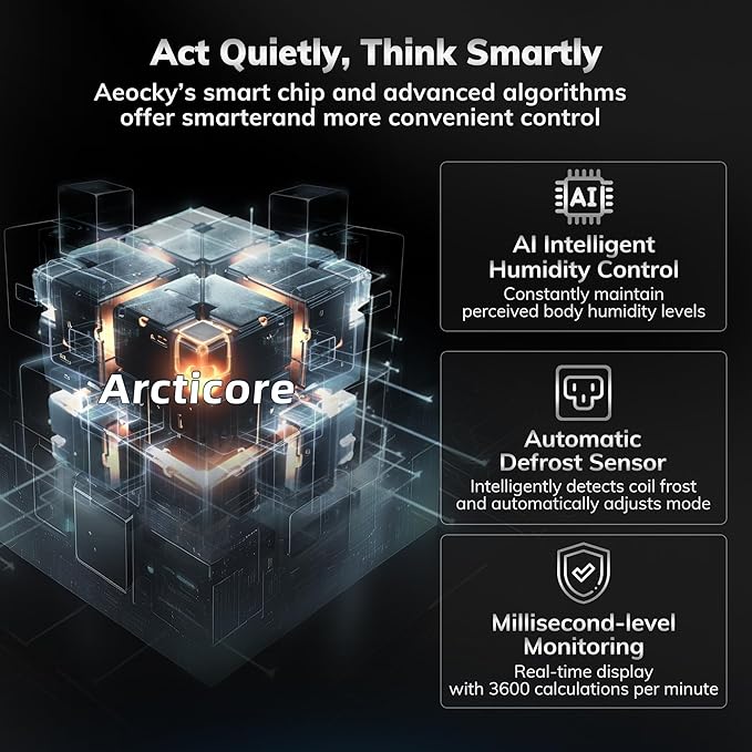 4500 Sq.Ft Most Efficient Energy Star 2024 Dehumidifier,AEOCKY Max 74 Pint/D(Standard 52Pint/D) Smart Compressor Dehumidifier with Drain Hose, Intelligent Humidistat,for Basement,Bedroom,Home,Bathroom