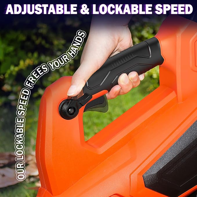 Leaf Blower Cordless Compatible with Dewalt 20V Max Battery, with 2 x 4.0Ah Batteries & Charger, Electric Leaf Blower Up to 160MPH 580CFM, Blowers for Lawn Care