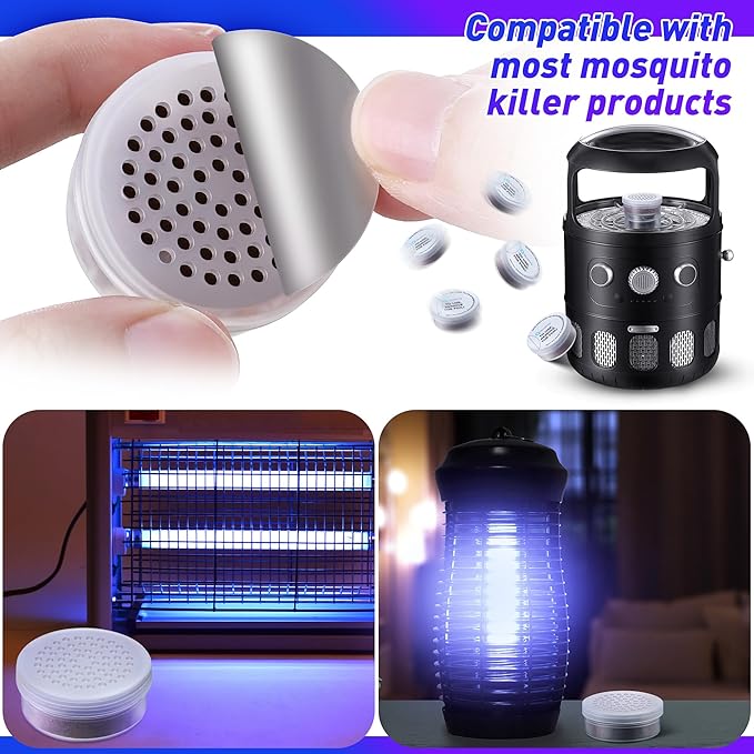 Qualirey 6 Pcs Mosquito Attractant for Bug Zapper, Each Last 60 Day Pest Lure Mosquito Trap Fly Biting Insect Bait Refill High Catch Rate Compatible with DynaTrap and All Insect Trap Indoor Outdoor