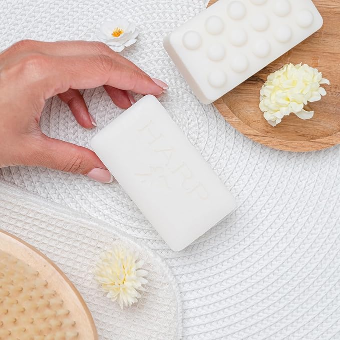 HARP pH-Balanced (5.0-6.0) Body Wash Bar. 100% Syndet. Protects Moisture Barrier For Sensitive, Dry or Irritated skin. + Shea Butter/Borage Oil. Non-Comedogenic. VANILLA LAVENDER FRAGRANCE