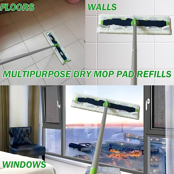 XL Heavy Duty Dry Sweeping Cloth for Swiffer Sweeper XL Mop, XL Disposable Dry Cloth Refills, Pet Hair Dust XL Dry Pad Refills, Extra Large Dry Floor Cloths for Floor Mopping and Cleaning, 30 Count