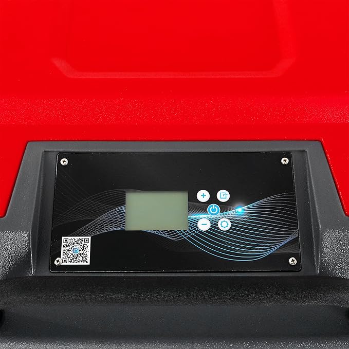 MOUNTO 310 Pints LGR Commercial Dehumidifier with Built-In Pump and Drain Hose – Portable, Heavy-Duty Dehumidifier with Wheels for Basements, Garages, Home, and Job Sites (Red)