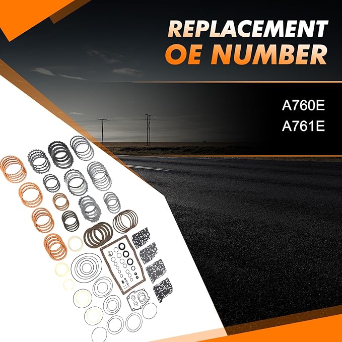 A760E A761E Transmission Master Rebuild Kit Overhaul Gasket Seal Friction Steel Plates Fits for Lexus GS350 IS350 LS430 SC430 for Crown LX570 2004-2009