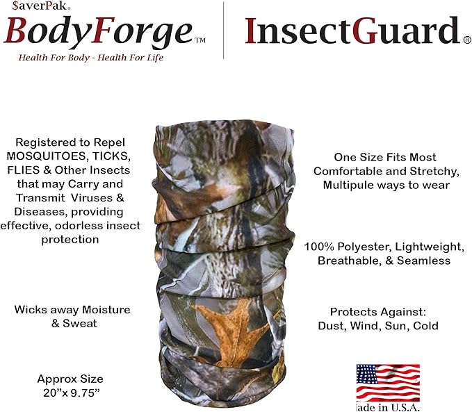 Permethrin Treated Repels Tick Mosquitoes Flies Chiggers & More Insect Repellent Complete 1 Packages