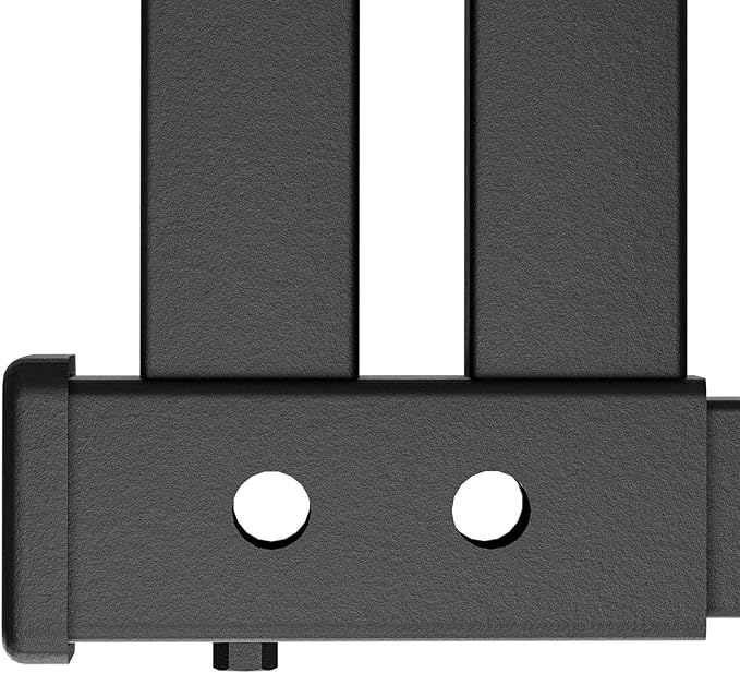 Dual Hitch Extender, 2 Inch Hitch Extension, Drop-Rise Tow Trailer Hitch Adapter, 4000 LBS Capacity Double Receiver Extender Fits Standard 2" Class III & IV Receivers for Cargo Carrier Bike