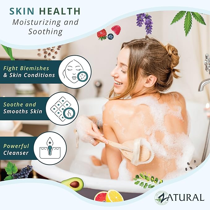 Zatural Neem Soap Bar Ultra-Sensitive Skin-Soothing Therapy for Skin Irritation, Itching, Flaking, and Dryness (3 Count)