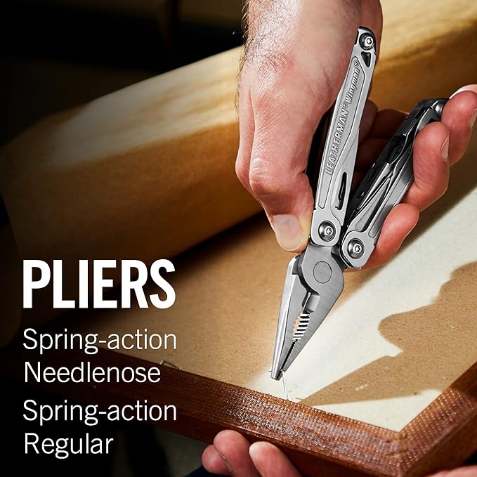 LEATHERMAN, Wingman Multitool with Spring-Action Pliers and Scissors, Stainless Steel