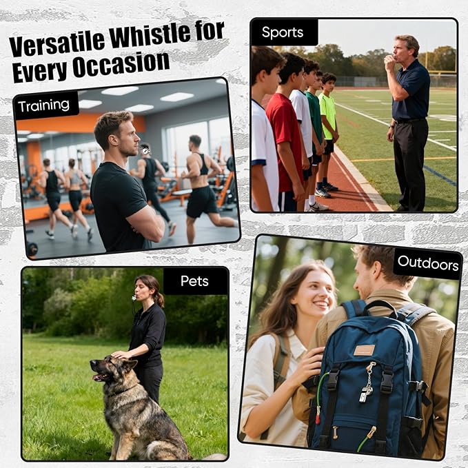 Personalized Coach Whistle with Lanyard – Custom Engraved Stainless Steel Sports Whistle with Name, Basketball Soccer Loud Referee Whistle, Customized Gift for Coaches, Teachers & Sports Fans