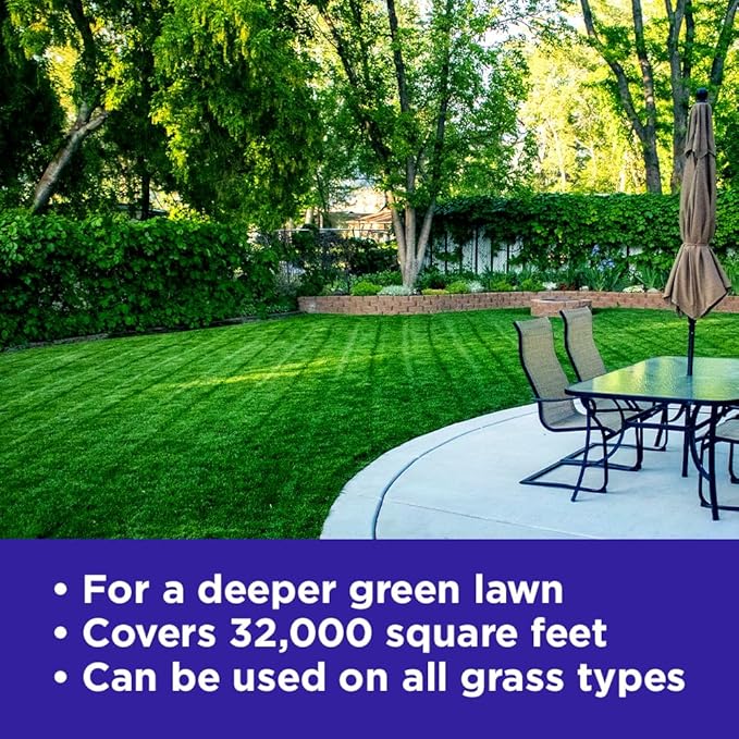 Commercial Grade Lawn Energizer- Grass Micronutrient Booster with Iron and Nitrogen- Liquid Turf Spray Concentrated Fertilizer- Any Grass Type, All Year- Simple Lawn Solutions (2.5 Gallons)
