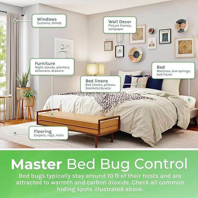 Hygea Natural Bed Bug & Lice Elimination Combo Kit - Includes 24 oz lice & Bed Bug Spray and 32 oz Lice & Bed Bug Laundry Additive - Gentle Formula