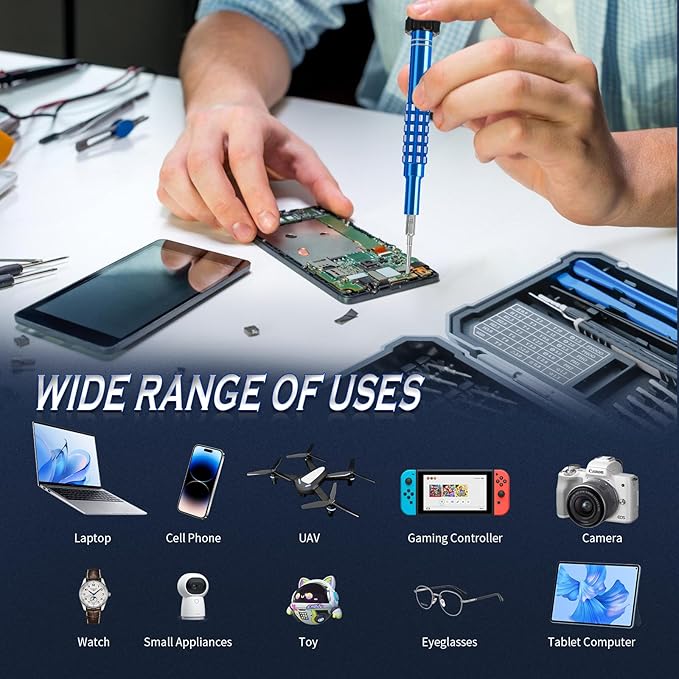 Precision Screwdriver Sets 55PCS Magnetic Repair Tool Kit for iPhone, MacBook, Computer, Laptop, PC, Tablet, PS4, Xbox, Nintendo, Game Console