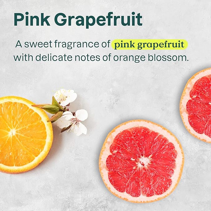 ATTITUDE Foaming Hand Soap, EWG Verified, Plant and Mineral-Based Ingredients, Vegan and Cruelty-free Personal Care Products, Pink Grapefruit, 10 Fl Oz (Pack of 3)
