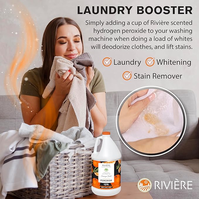 Rivière 12% Scented Hydrogen Peroxide, Gallon, Orange