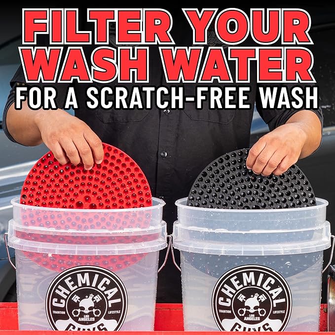 Chemical Guys HOL_128 Car Cleaning Kit, with Car Wash Soap, Car Wash Bucket and 16oz Car Care Cleaning (8 items)