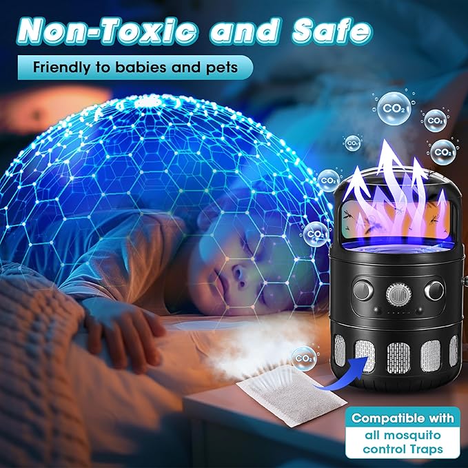 8 Pack Mosquito Attractant in Bulk, Lure for Bug Zapper Bait Refill Compatible with All Mosquito Trap Enhances Catch Rates for Indoor Outdoor Traps, Safe and Long Lasting