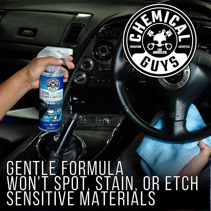Chemical Guys SPI2201602 Total Interior Cleaner and Protectant, Safe for Cars, Trucks, SUVs, Jeeps, Motorcycles, RVs & More, 16 fl oz, (2 Pack)