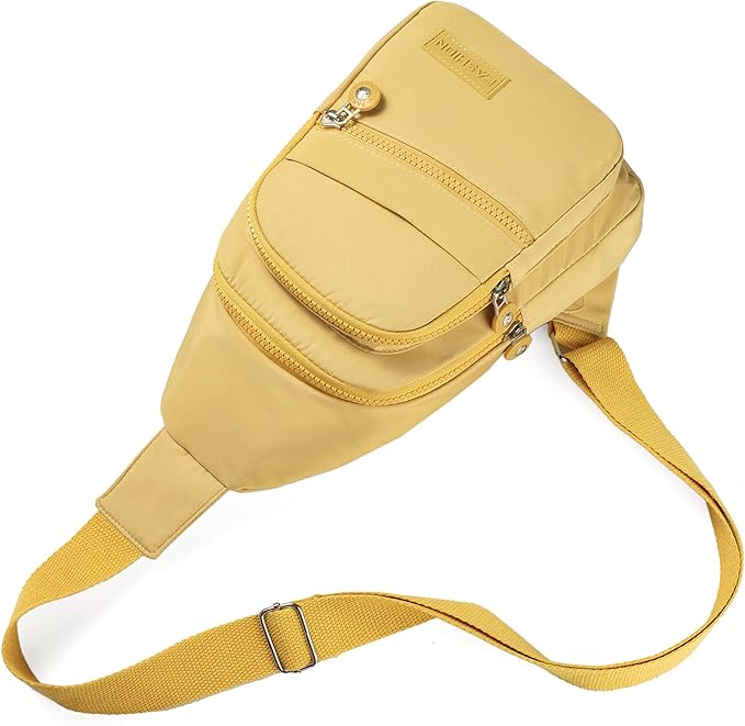 Small Sling Bag Cross Body Bags for Women, Crossbody Bag Sling Backpack for Outdoors Sports Hiking - Gold