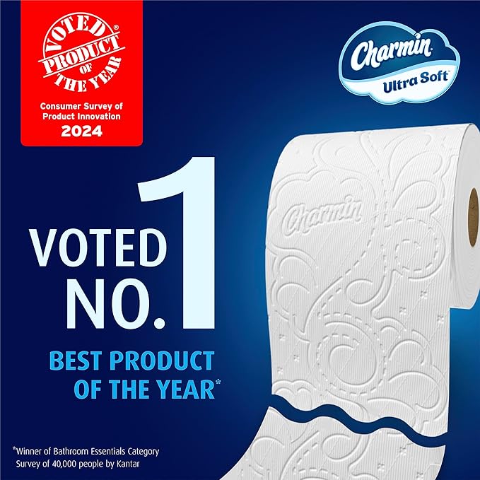 Charmin Ultra Soft Toilet Paper 12 Mega XL Rolls, 336 Sheets Per Roll