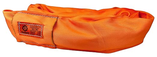 Power Lift PL11x20' Orange Polyester Round Sling (53,000 lb. Vertical Capacity)| Various Sizes in Listing | Kennedy Wire Rope & Sling Co. | Proudly Manufactured in The USA