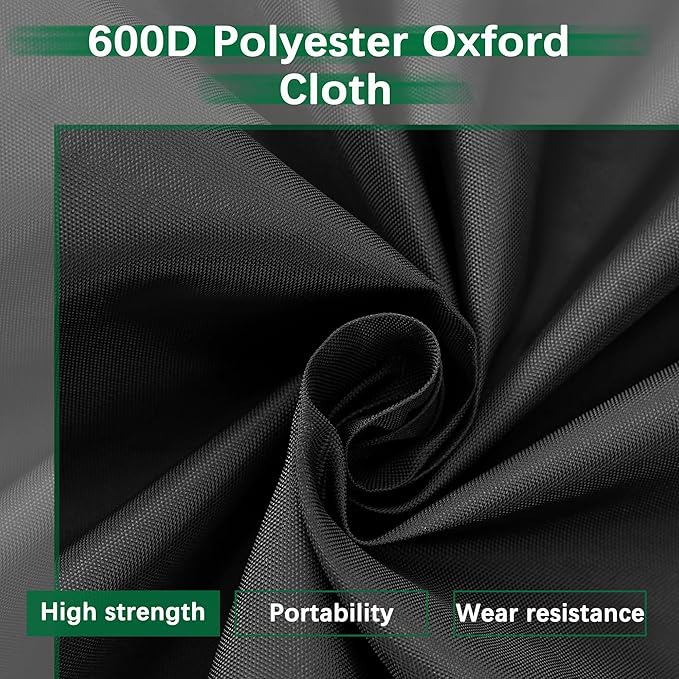 Himal Outdoors Pro Riding Lawn Mower Cover - Heavy Duty 600D Polyester Oxford, Waterproof, UV Resistant, Universal Size Tractor Cover Fits Decks up to 54’’ with Storage Bag, Black
