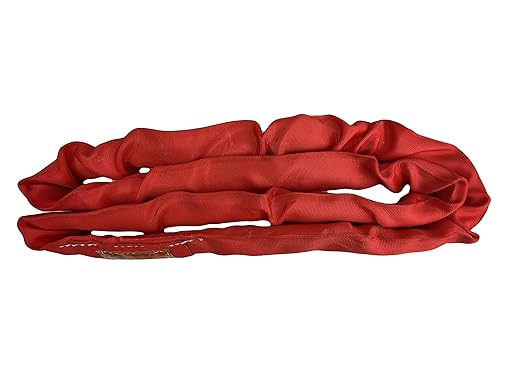 Power Lift PL5x50' Red Polyester Round Sling (13,200 lb. Vertical Capacity)| Various Sizes in Listing | Kennedy Wire Rope & Sling Co. | Proudly Manufactured in The USA