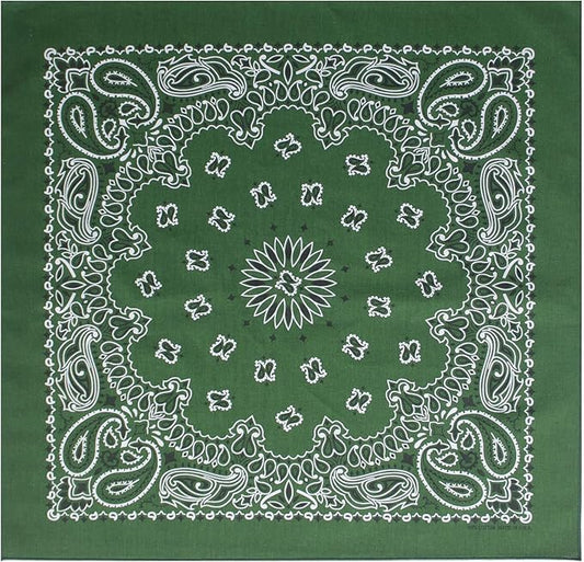 $averPak Pets - InsectGuard Permethrin Treated Mosquitoes, Flies, Ticks & More Insect Repellent Dog Bandanna Paisley (Hunter Green)