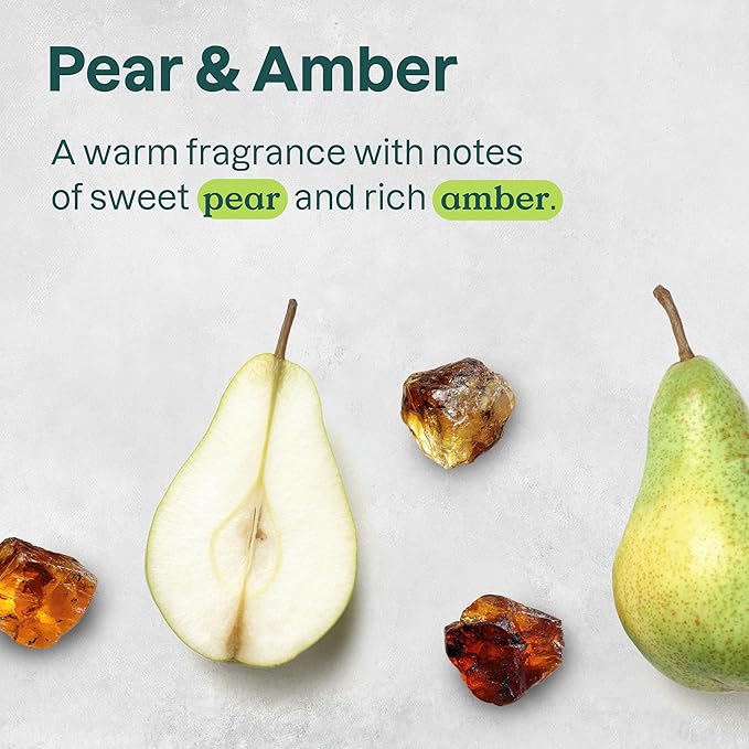 ATTITUDE Foaming Hand Soap, EWG Verified, Plant and Mineral-Based Ingredients, Vegan and Cruelty-free Personal Care Products, Pear & Amber, 10 Fl Oz (Pack of 3)