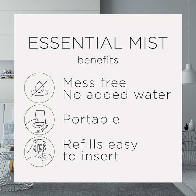 Air Wick Essential Mist Refill, 3ct, Fresh Waters, Air Freshener, Essential Oils