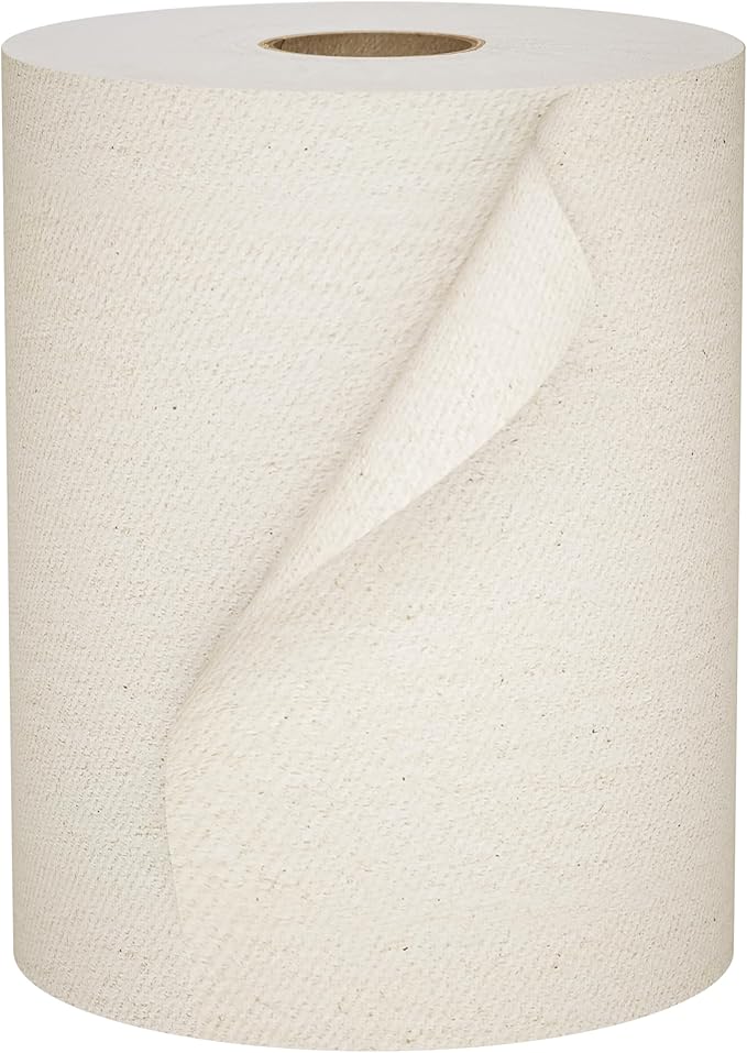 Scott Professional Universal 100% Recycled Fiber Hard Roll Paper Towels, Bulk (04142), Hardwound 1.5' Core, Absorbency Pockets, Compressed, Brown (12 Rolls at 800' Each, 9,600'/Case)