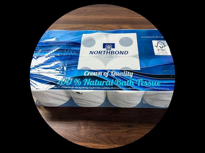 Northbond Strong & Soft 3-Ply Bamboo Toilet Paper – Eco-Friendly, Sustainable, Ultra-Absorbent Bulk 8-Pack (72 Regular Rolls), 4617 Sheets for Families, Septic-Safe & Biodegradable.