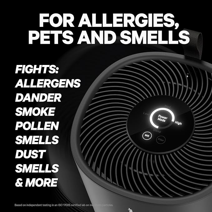 PuroAir 130i Smart Air Purifiers for Home Large Rooms - Covers Up To 600 Sq Ft - Filters Up To 99.9% of Pollutants, Smoke, Pollen, Dust - Quiet Air Filter - Air Purifiers for Bedroom (2 Pack)