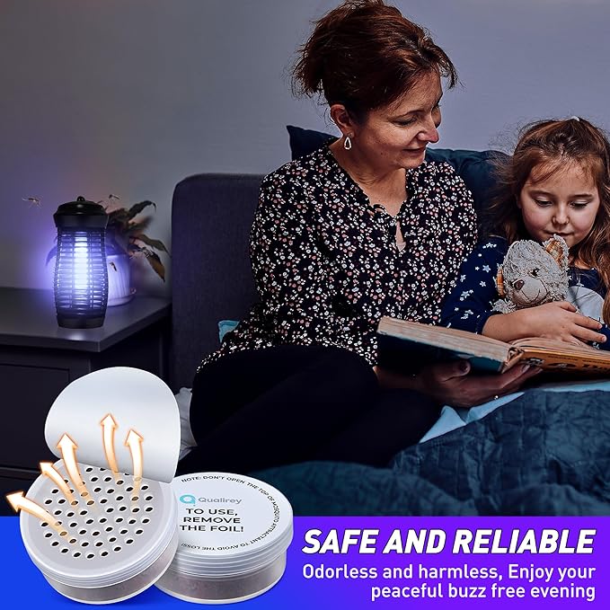 Qualirey 6 Pcs Mosquito Attractant for Bug Zapper, Each Last 60 Day Pest Lure Mosquito Trap Fly Biting Insect Bait Refill High Catch Rate Compatible with DynaTrap and All Insect Trap Indoor Outdoor