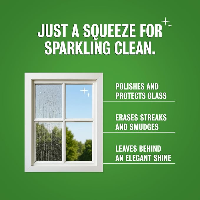 Rebel Green Sparkling Glass Spray - Streak-Free Natural Glass Cleaner for Windows, Mirrors, and Surfaces - Peppermint & Lemon Scent - 16 oz - 2 Pack