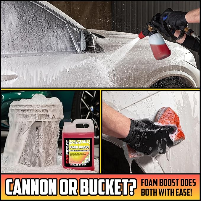 Foam Boost Off-Road & ATV Wash Soap – Heavy Duty pH-Balanced Car Wash for Trucks, UTVs, RVs & Dirt Bikes – Quick Rinse, No Residue – Works with Foam Cannons, Guns & Buckets – 64 fl. Oz.
