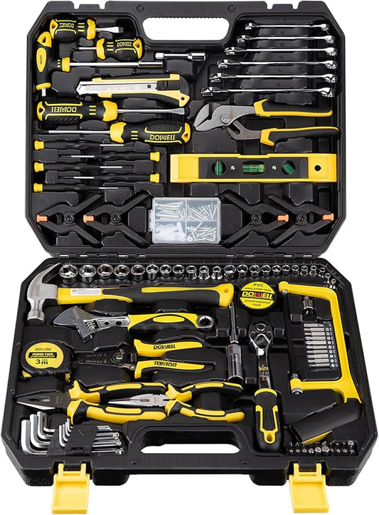 DOWELL Mechanic Tool Set Socket Wrench Auto Repair Tool Set 228-Piece Hand Tool Kit Toolbox Storage Case
